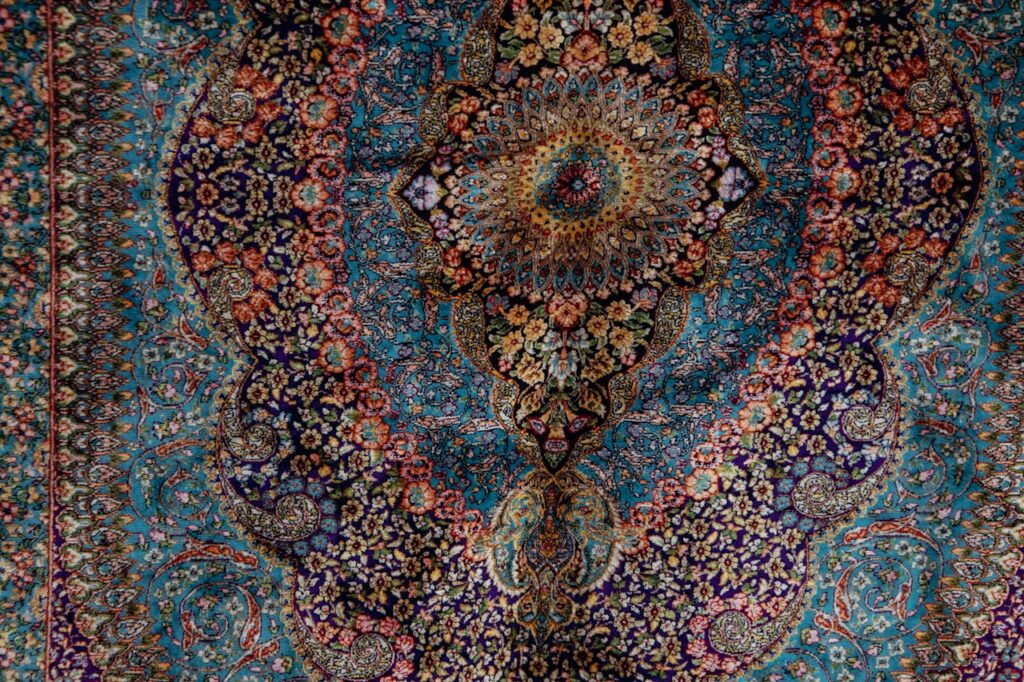 Alfombra Kashan de Lana Fina